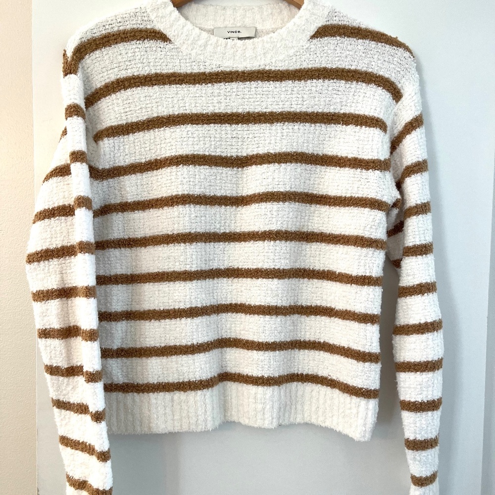 Vince super soft striped sweater (Fits like size S)